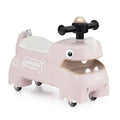 Toddler Ride on Toy Walking Sliding Car with Lights and Music-Pink - Color: Pink