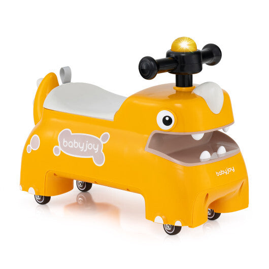 Toddler Ride on Toy Walking Sliding Car with Lights and Music-Green