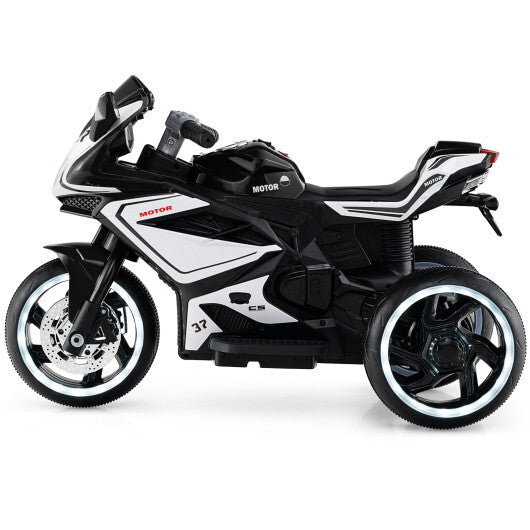 Kids Ride on Motorcycle 6V Battery Powered Mini Electric Motorbike with LED Lights-Red