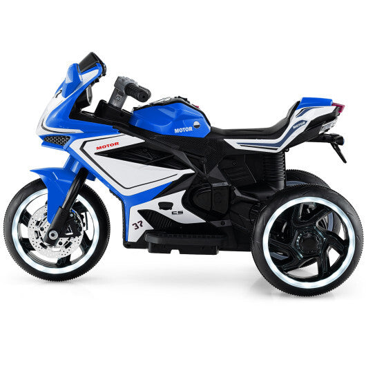 Kids Ride on Motorcycle 6V Battery Powered Mini Electric Motorbike with LED Lights-Red