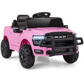 12V Kids Ride On Car Licensed RAM 3500 Electric Vehicle with Remote Control-Pink - Color: Pink