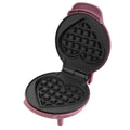 Brentwood Non-Stick Heart Shaped 4" Mini Waffle Maker in Pink