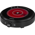 Brentwood Select 10 Inch Countertop Infrared Single Burner in Black with Digital Touch Buttons