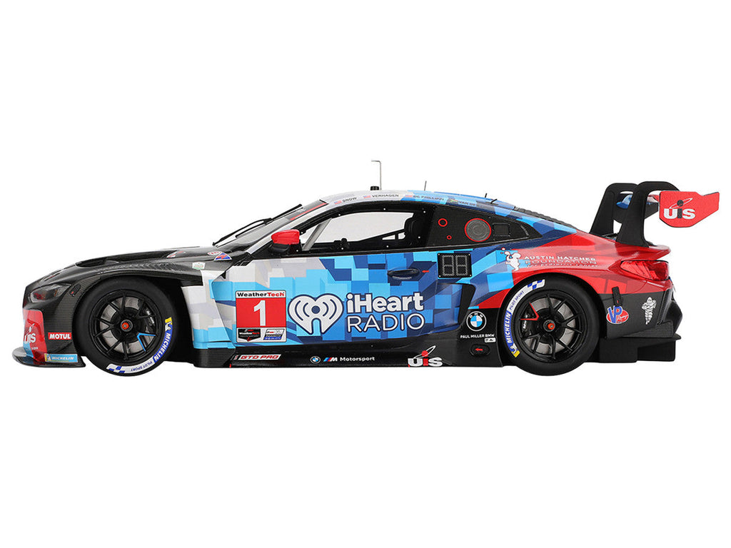 BMW M4 GT3 EVO #1 Connor De Phillippi - Madison Snow - Neil Verhagen - Kelvin van der Linde "Paul Miller Racing" IMSA "24 Hours of Daytona" (2025) 1/18 Model Car by Top Speed
