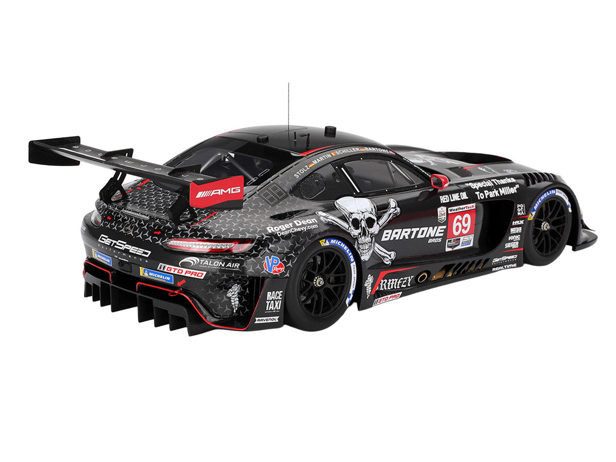 Mercedes-AMG GT3 EVO #69 Anthony Bartone - Maxime Martin - Fabian Schiller - Luca Stolz "GetSpeed" IMSA "24 Hours of Daytona" (2025) 1/18 Model Car by Top Speed