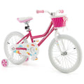 Kids Bicycle 18 Inch Toddler and Kids Bike with Training Wheels for 6-8 Year Old Kids-Pink