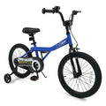 18-Inch Kids Bike with Removable Training Wheels Navy - Brave Hero - Color: Navy - Size: 18 inches