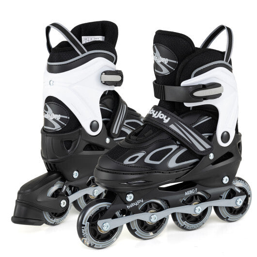 4 Sizes Adjustable Blade Roller with Light-up Wheels for Youth-Blue