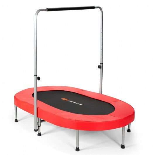 2-Person Foldable Mini Kids Fitness Rebounder Trampoline-Blue