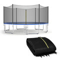 Trampoline Replacement Protection Enclosure Net with Zipper-12 ft