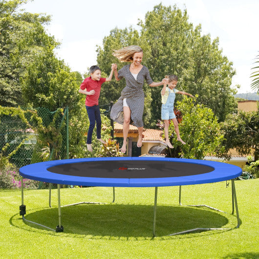 12 Feet Waterproof and Tear-Resistant Universal Trampoline Safety Pad Spring Cover-Multicolor