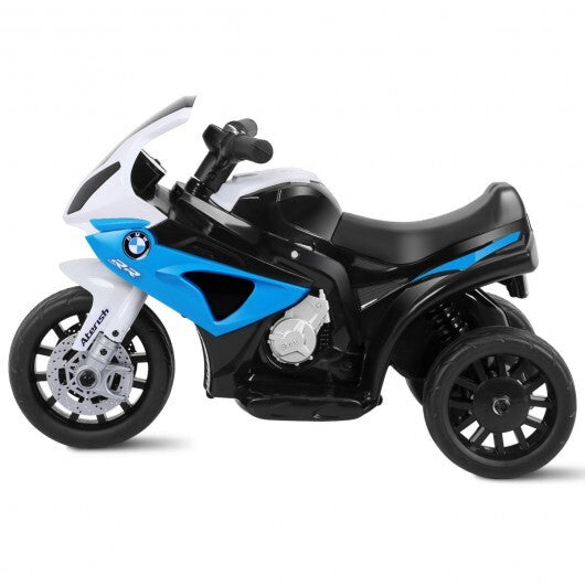 6V Kids 3 Wheels Riding BMW Licensed Electric Motorcycle-Blue - Color: Blue