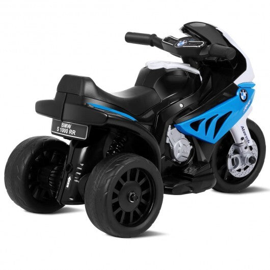 6V Kids 3 Wheels Riding BMW Licensed Electric Motorcycle-Blue