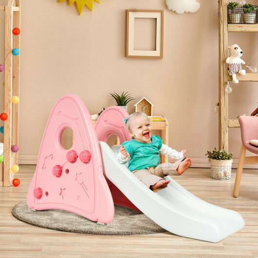 Freestanding Baby Slide Indoor First Play Climber Slide Set for Boys Girls -Blue