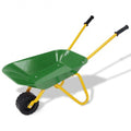 Outdoor Garden Backyard Play Toy Kids Metal Wheelbarrow-Red