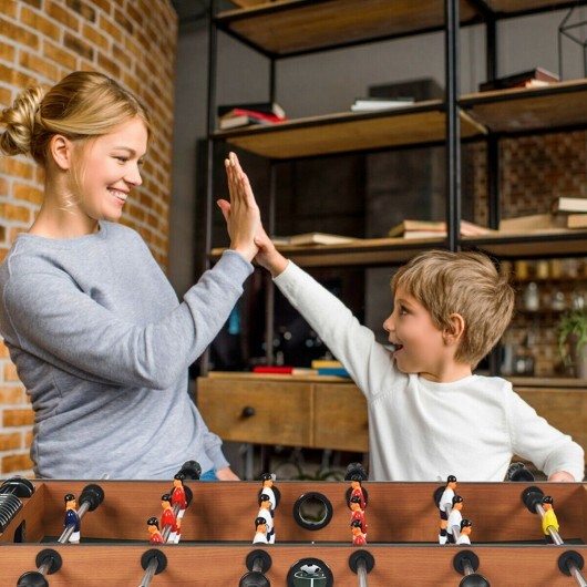 4-in-1 Combo Game Table Set Foosball Table with Billiards and Hockey