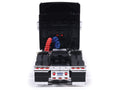 2010 International Lonestar Truck Tractor Black with Flame Graphics 1/64 Diecast Model by IXO Models