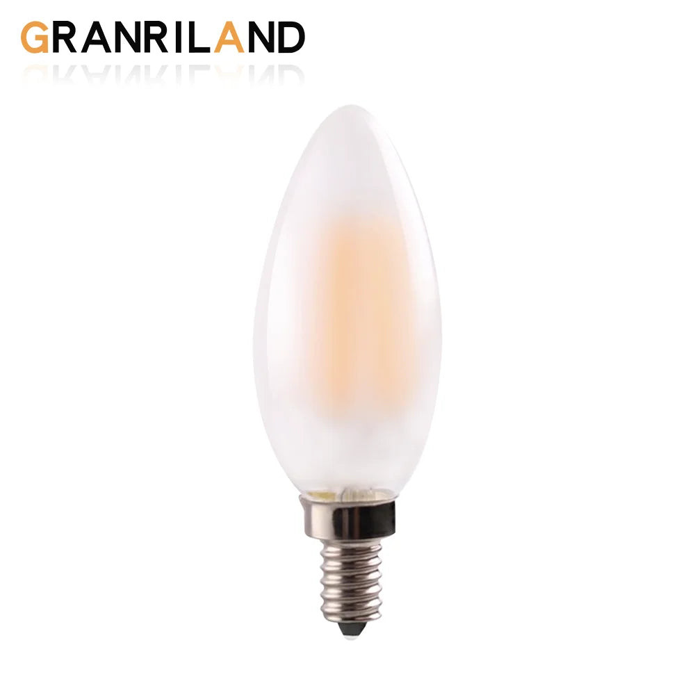 DecorBites™ LED Flame Bulb E12 E14 C35 Retro Candle Filament 4W 6W Dimmable Warm White