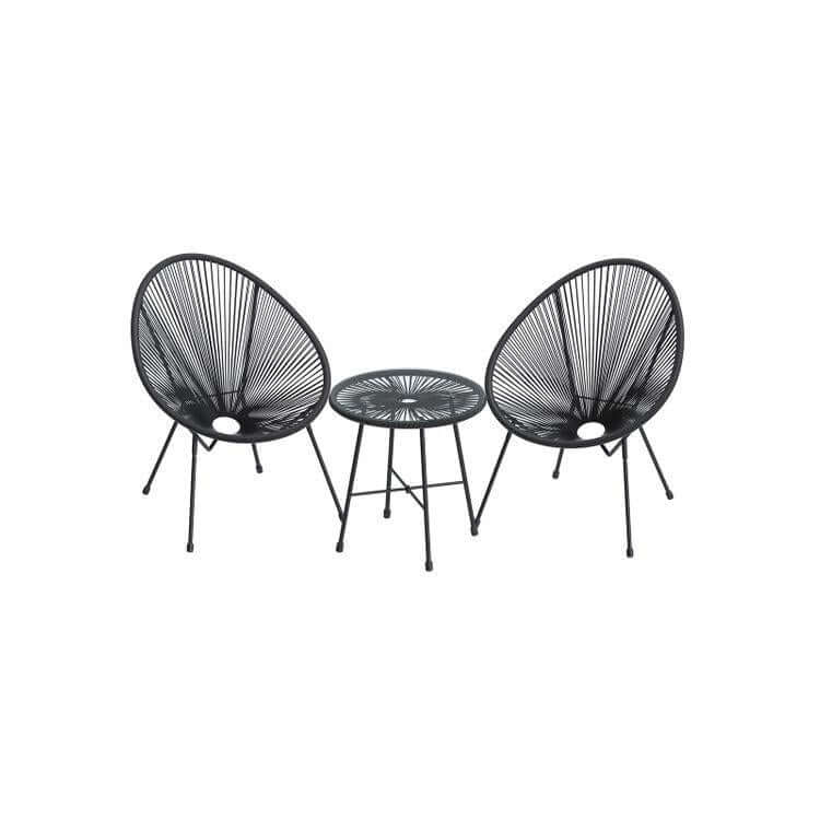 3-Piece Outdoor Acapulco Chair Table Set