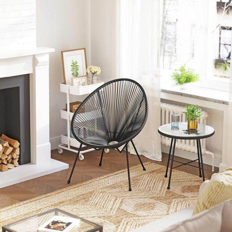 3-Piece Outdoor Acapulco Chair Table Set