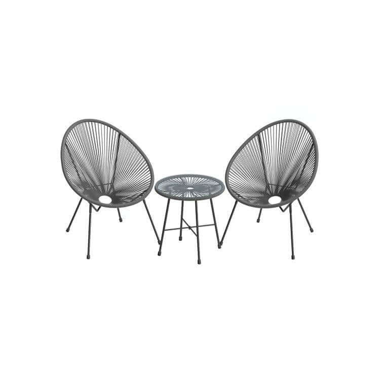 3-Piece Outdoor Acapulco Chair Table Set