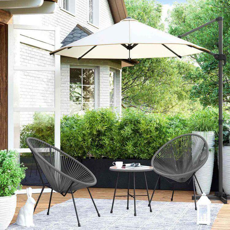 3-Piece Outdoor Acapulco Chair Table Set