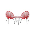3-Piece Outdoor Acapulco Chair Table Set