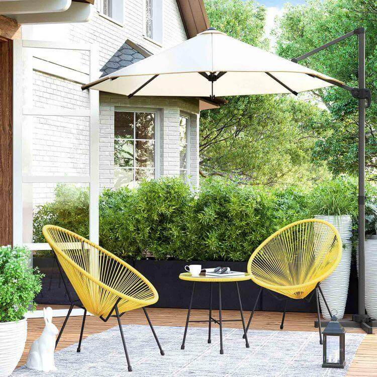 3-Piece Outdoor Acapulco Chair Table Set