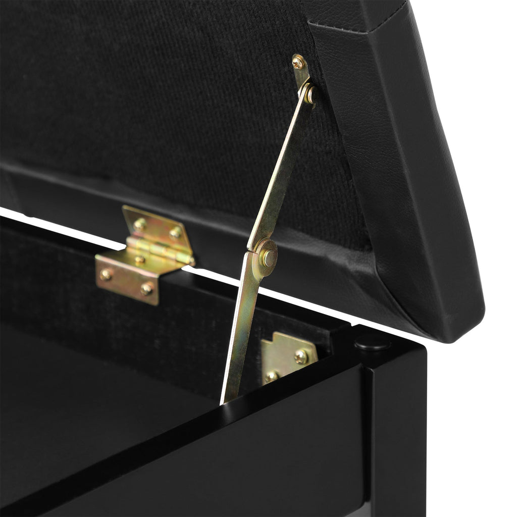 Duet Piano Bench with Padded Cushion and Storage Compartment