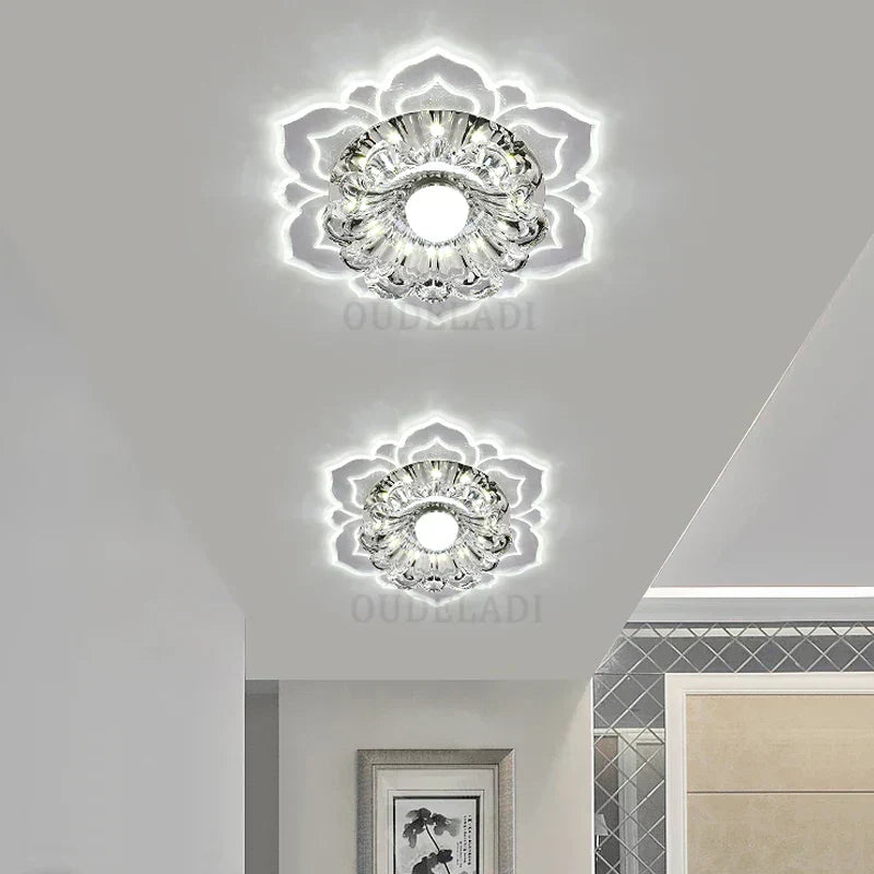 DecorBites™ Crystal Flower Spotlight - LED Ceiling Light for Home Living Room Décor
