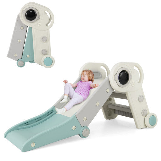2 in 1 Baby Slide with Climber for Toddlers Age 18+ Months-Gray