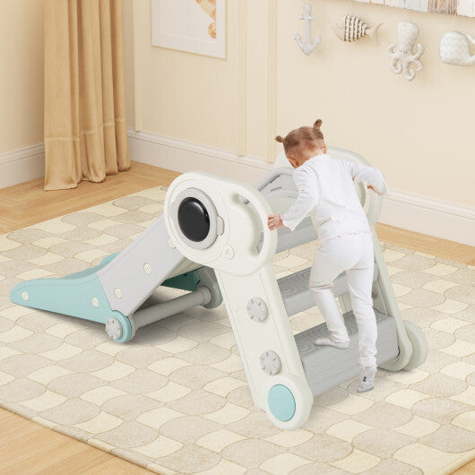 2 in 1 Baby Slide with Climber for Toddlers Age 18+ Months-Gray