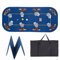 79 x 36 Inch 8-Player Foldable Poker Table Top with Carry Bag and Cup Holders