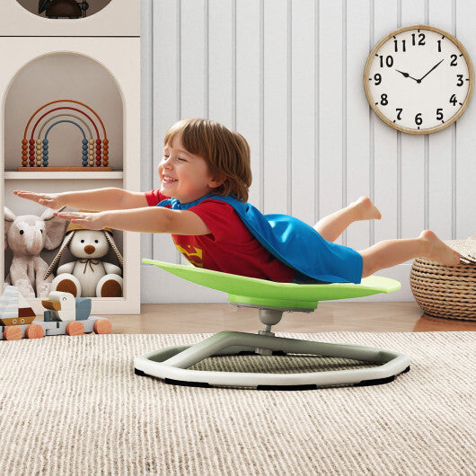 Kids Sensory Swivel Chair Cat Claw 360 Spinning Chair with Non-Slip Metal Base-Green