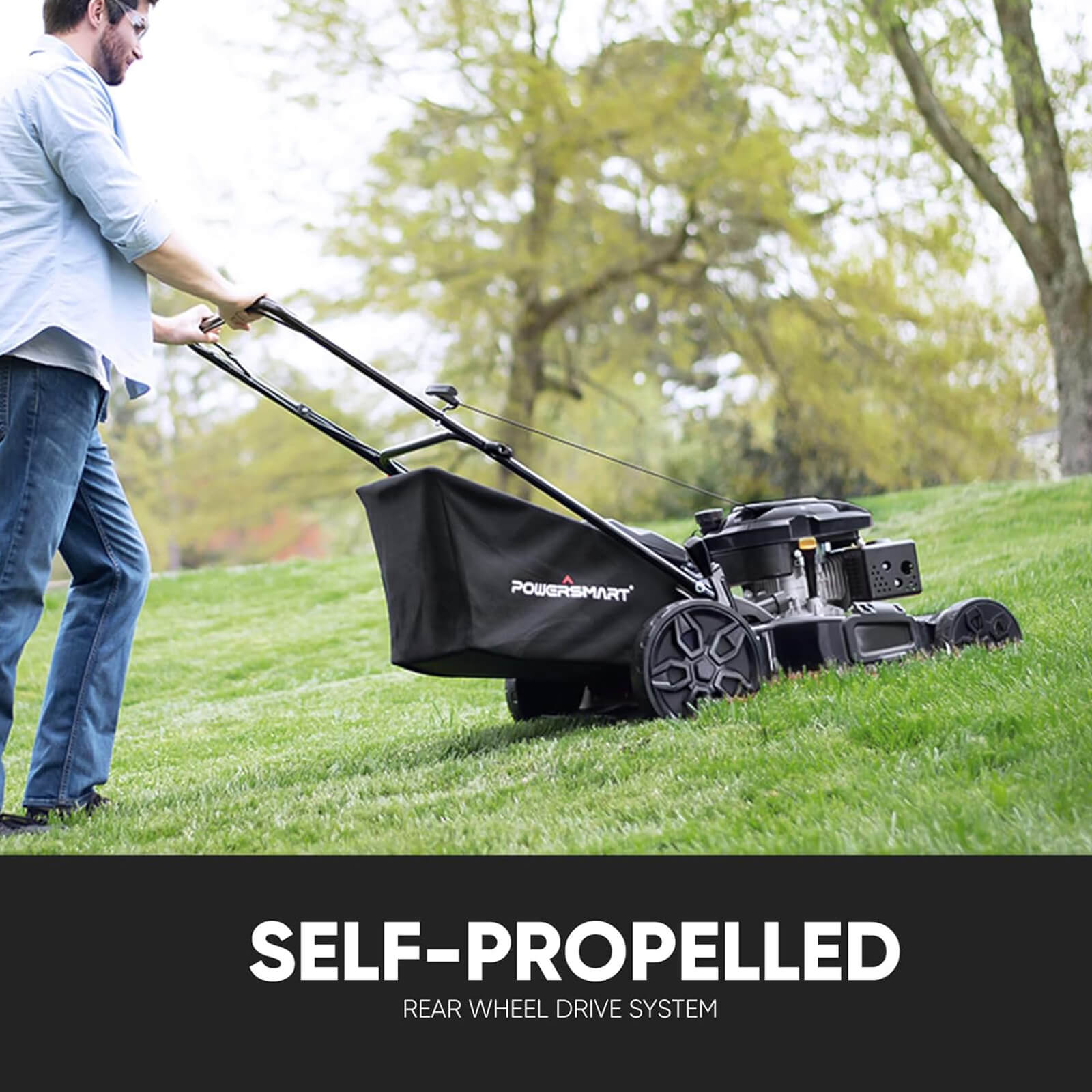 22" 170cc Gas Self-Propelled 3-in-1 Lawn Mower V8622S