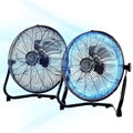 Vie Air 14 Inch Twin Pack Industrial High Velocity Heavy Duty Metal Floor Fan with 3 Speed Settings