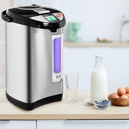 Costway 5-Liter LCD Water Boiler and Warmer Electric Hot Pot Kettle Hot Water Dispenser