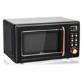 Costway 0.7Cu.ft Retro Countertop Microwave Oven 700W LED Display Glass Turntable New