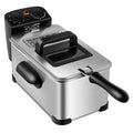 Electric Deep Fryer 3.2 QT/12-Cup Stainless Steel 1700W with Frying Basket