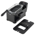 3.2 Quart Electric Stainless Steel Deep Fryer with Timer Black