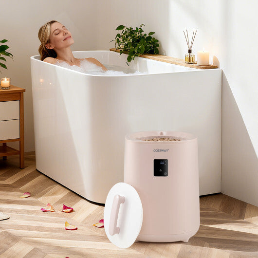 18L Large Towel Warmer with LED Display and Auto Shut off Pink
