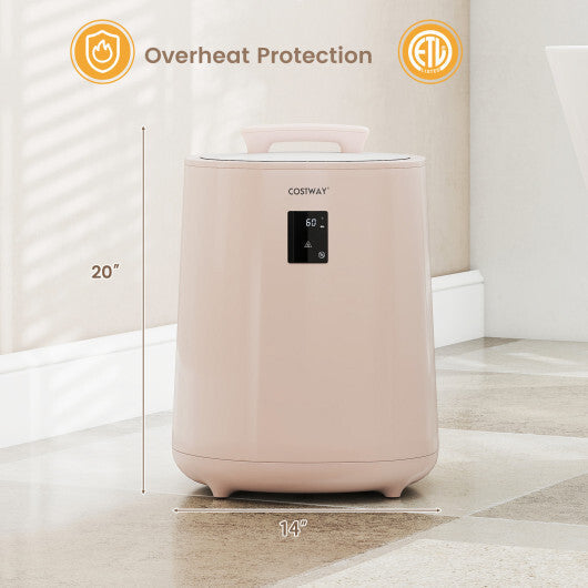 18L Large Towel Warmer with LED Display and Auto Shut off Pink