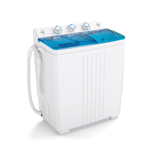 Portable Washing Machine with Built-in Drain Pump Blue