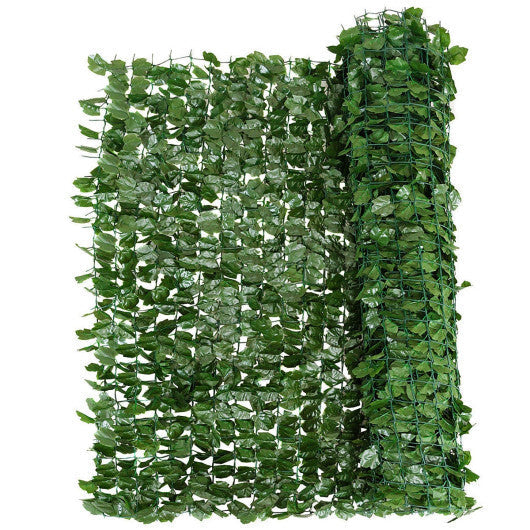 Faux Ivy Leaf Decorative Privacy Fence 59 x 118 Inch