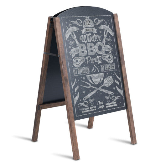 31.5" Wood A-Frame Chalkboard Menu Sign Board Sidewalk Wedding Signage