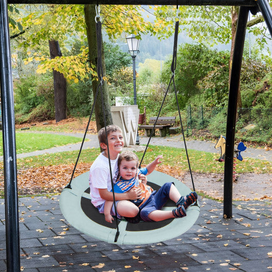 40" Flying Saucer Tree Swing Indoor Outdoor Play Set Swing for Kids Light Green