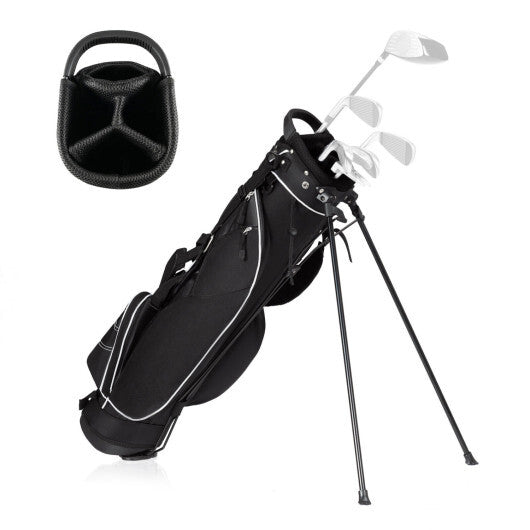 Costway 9 Inch Golf Stand Bag Divider Carry Pockets Storage