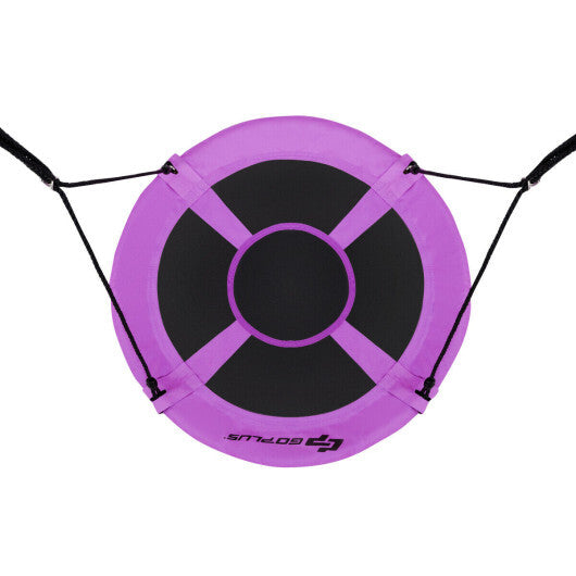 40" Flying Saucer Tree Swing Indoor Outdoor Play Set Swing for Kids Purple