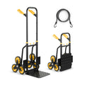 Stair Climber Hand Truck with Telescoping Handle and Rubber Wheels 350 Lb Capacity