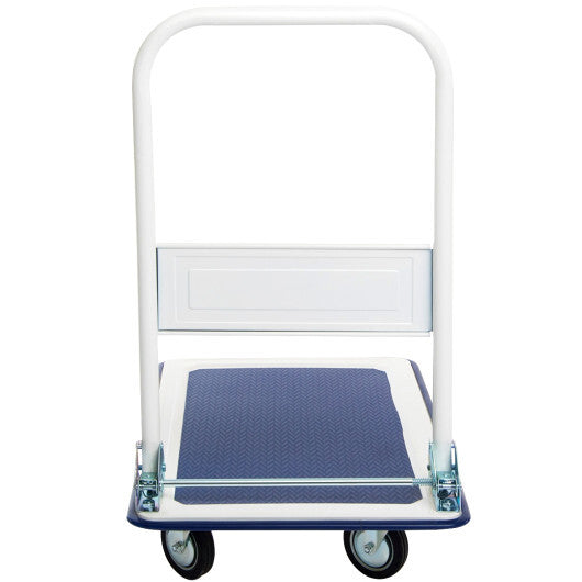 330lbs Platform Cart Dolly Foldable Push Hand Iron